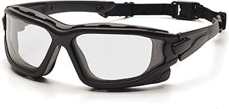 Pyramex I-Force Slim Safety Goggle, Black Frame/Clear Anti-F