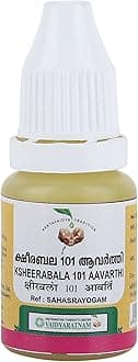 Trims VAIDYARATNAM Ksheerabala 101 Aavarthi with Free Pachak Methi, Multi, Standard, 10 g