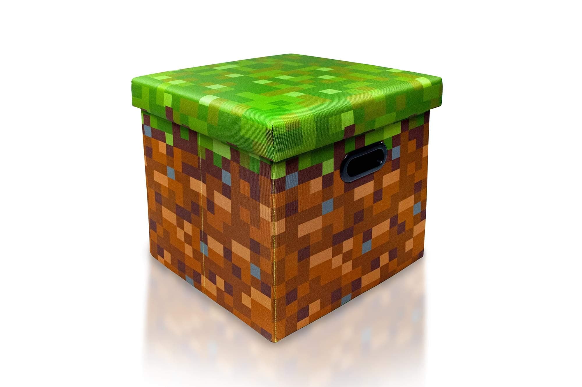 Minecraft Grass Block Storage Cube Organizer Storage Cube | Grass Block from Cubbies Storage Cubes | Organization Cubes | 15-Inch Square Bin with Lid