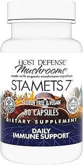 Stamets 7-7 Species Blend - Mushroom Supplement for Immune Support - Includes Royal Sun Blazei, Cordyceps, Reishi, Maitake, Lion's Mane, Chaga & Mesima - 30 Capsules (15 Servings)*