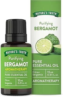 Bergamot Essential Oil | 100% Pure | for Diffusers, Aromatherapy & Sleep | 15ml | Cruelty Free | by Nature's Truth