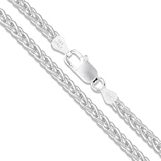 Sterling Silver Wheat Chain 1.5mm 1.9mm 2.6mm 3.4mm 4.4mm 5.1mm 6mm 8mm Solid 925 Italy New Foxtail Spiga Necklace