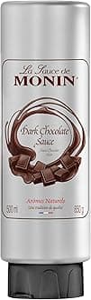 Premium Dark Chocolate Sauce 500ml for Frappes, Desserts, Cocktails, Hot Chocolates and Garnishes. Vegan-Friendly, Allergen-Free. 100 Percent Natural Flavour. Perfect For Frappes, Desserts, Cocktails, Hot Chocolates and Garnishes