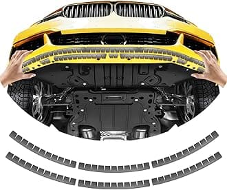 Front Bumper Scrape Guard 6 Pack Car Universal Black Bumper Lips Scrape Guard Car Under Bumper or Anti-Scratch DIY Protector for Lowered Cars, Sport Cars and SUV