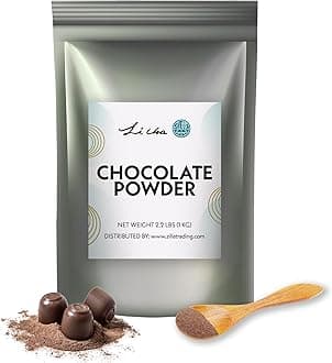 Li Cha Chocolate Powder (1kg/2.2lbs Bag) | Beverage Mix for Bubble Milk Tea, Boba Beverages & Desserts