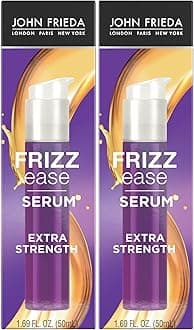 Anti Frizz, Frizz Ease Extra Strength Hair Serum with Argan Oil, Anti-Humidity Spray for Hair, Nourishing Treatment for Thick, Coarse Hair, 1.69 Oz, Pack of 2