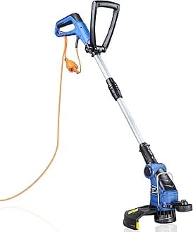 Hyundai 600W 2-in-1 Electric Grass Trimmer and Lawn Edger 30cm Cutting Width Grass Trimmers with Long 10m Power Cable, Lightweight at 3.5kg, 3 Year Warranty