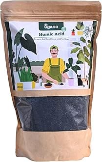 UGAOO Humic Acid 98% Fertilizer for Plants - 250 gms | Organic Soil Conditioner & Fertilizer for Potted Plants, Home Garden, Growth Enhancer, Improves Root System