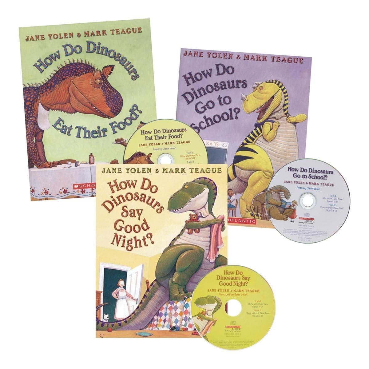 Kaplan Early Learning How Do Dinosaurs Book and CD - Set of 3