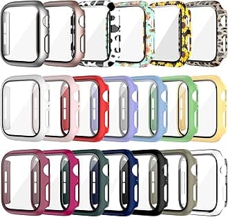 20 Pack Case for Apple Watch 42mm Series 3/2/1 with Tempered Glass Screen Protector, Haojavo Full Hard PC Ultra-Thin Scratch Resistant Bumper HD Protective Cover for iWatch Accessories