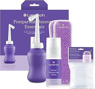 Lansinoh Postpartum Essentials Recovery Bundle, Postpartum Care Kit