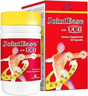 FARLONG JointEase with UC-II, Undenatured Type II Collagen, Glucosamine Hydrochloride, Chondroitin Sulfate, Joint Dietary Supplement | 60 Capsules