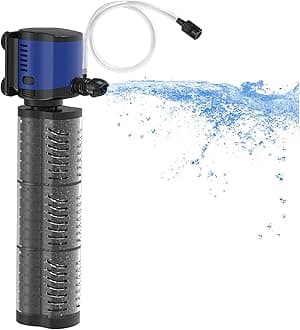 Aquarium Filter Powerful 700GPH for 100-400 Gallon Large Fish Tank Small Pond Fountain, Wave-Maker Submersible Water Pump Turtle Tank Filter for Saltwater & Freshwater System