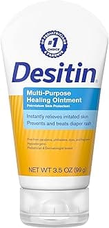 Skin Protectant and Diaper Rash Ointment Multi-Purpose With Vitamins A & D, Travel Size, 3.5. Oz Tube