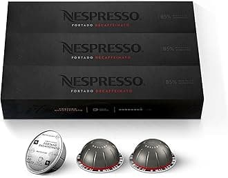 Nespresso Capsules Vertuo, Fortado Decaffeinato, Gran Lungo, 30-Count Coffee Pods, Brews 5.0 oz.