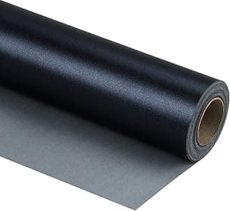 RUSPEPA Black Matte Wrapping Paper - 81.5 Sq Ft - Solid Color Pearly - Lustre Paper Perfect for Wedding,Birthday,Christmas,Baby Shower - 30 inches x 32.8 feet