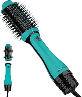 REVLON One Step Volumizer PLUS Hair Dryer and Styler | More Volume, Less Damage, and More Styling Control for Easy and Fast Salon-Style Blowouts, Plus Travel Friendly (Teal)