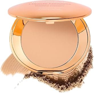 MCoBeauty - Miracle Flawless Pressed Powder - 3 Medium Warm Shade - Compact Setting Powder with Rose Flower Extract and Sweet Almond Oil - Helps Finish and Refine the Look of Makeup