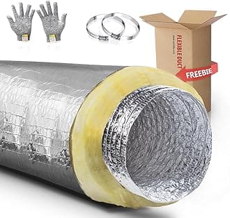 CUCHIILO Insulated Duct 8Inch 25Feet