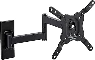 Amazon Basics Full Motion Articulating TV Wall Mount with Tilt Swivel, Extends 16 inches, VESA 200x200, for 12" to 40" TVs, 40 lbs, Black