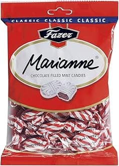 MARIANNE RED Finnish Milk Chocolate Filled Mint Candies Candy Sweets Bag 220g.