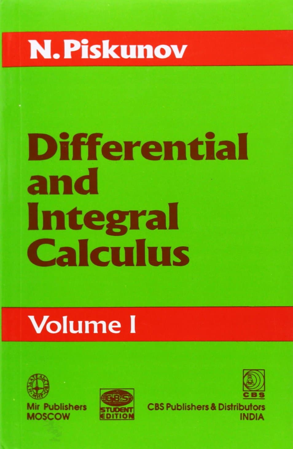 Differential and Integral Calculus, Vol. I
