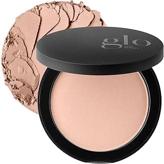 Glo Skin Beauty Pressed Base Powder Foundation Makeup (Beige Dark) - Flawless Coverage for a Radiant Natural, Second-Skin Finish
