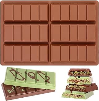 Chocolate Molds - Non-Stick Chocolate Bar Mold, Break Apart Chocolate Mold Food Grade Deep Mold For Tabs Chocolate Milk Snacks