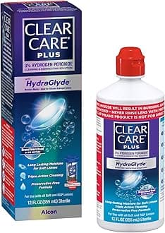 CLEAR CARE PLUS Cleaning and Disinfecting Solution with Lens Case, 12-Ounces