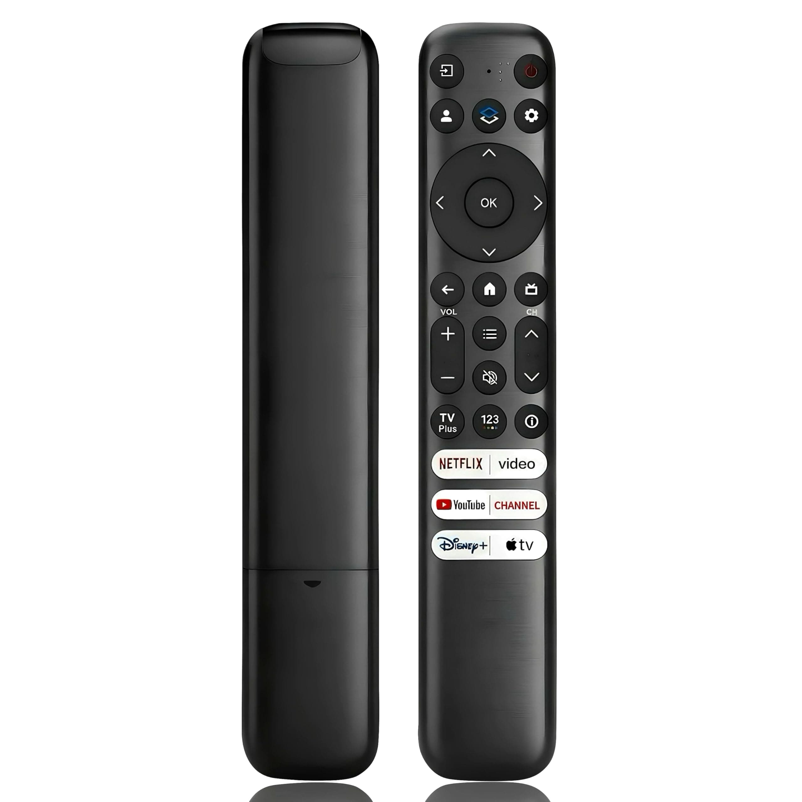Replacement Remote Control for TCL-Google-Smart TV，for TCL 4K UHD HDR LED QLED Series TVs