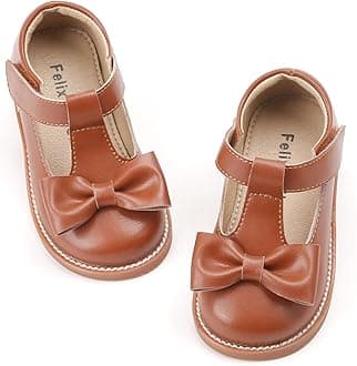 Felix & Flora Toddler Little Girl Mary Jane Dress Shoes - Ballet Flats for Girl Party School Shoes