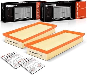 2-PC Engine Air Filter Compatible with Mercedes-Benz S550 2012-2017, SL550 2013-2020, CLS550, E550, GL450, GL550, GLS550, G63 AMG, GLE63 AMG, S63 AMG, & More