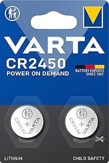 VARTA Batteries Electronics CR2450 Lithium button cell battery 2-pack, Button cells in original blister pack of 2