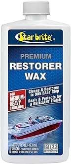 Premium Restorer Wax - For Medium to Heavy Oxidation - Cleans & Restores in One Easy Step - Seals & Protects for a Brilliant Finish