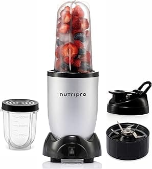 Juicer Mixer Grinder - Smoothie Maker - 500 Watts (2 Jars & 1 Blade, Silver) - 2 Year Warranty