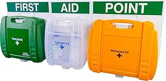 – Safety First Aid Group Evolution Comprehensive First Aid Point BS 8599 Compliant, Large Fully Stocked