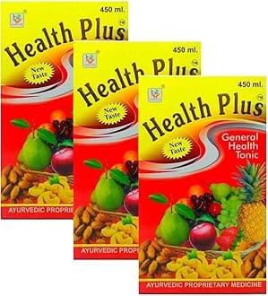 Best Weight gain Ayurvedic Health Plus Syrup (Pack of 3)