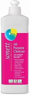 Sonett organic All Purpose Cleaner 16.9 Fl oz/ 500ml -Strong grease and dirt-dissolving properties. Orange and lemongrass oils ensure that cleaner is very skin-friendly with a soothing scent