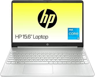 HP 15.6" Laptop | Intel Core i3-1115G4 Processor | 4 GB RAM | 256 GB SSD | Intel UHD Graphics | FHD Display | Up to 7hrs battery | Win 11 | Natural Silver | Thin & Light| 15s-fq2015na