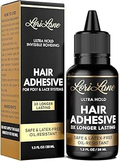 Wig Glue for Front Lace Wig - Waterproof Lace Glue - Latex-Free and Oil-Resistant Hair Adhesive - Strong Hold Bonding - 1.3 fl oz (1 PC)