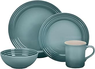 Stoneware Dinnerware Set, 16 pc., Sea Salt