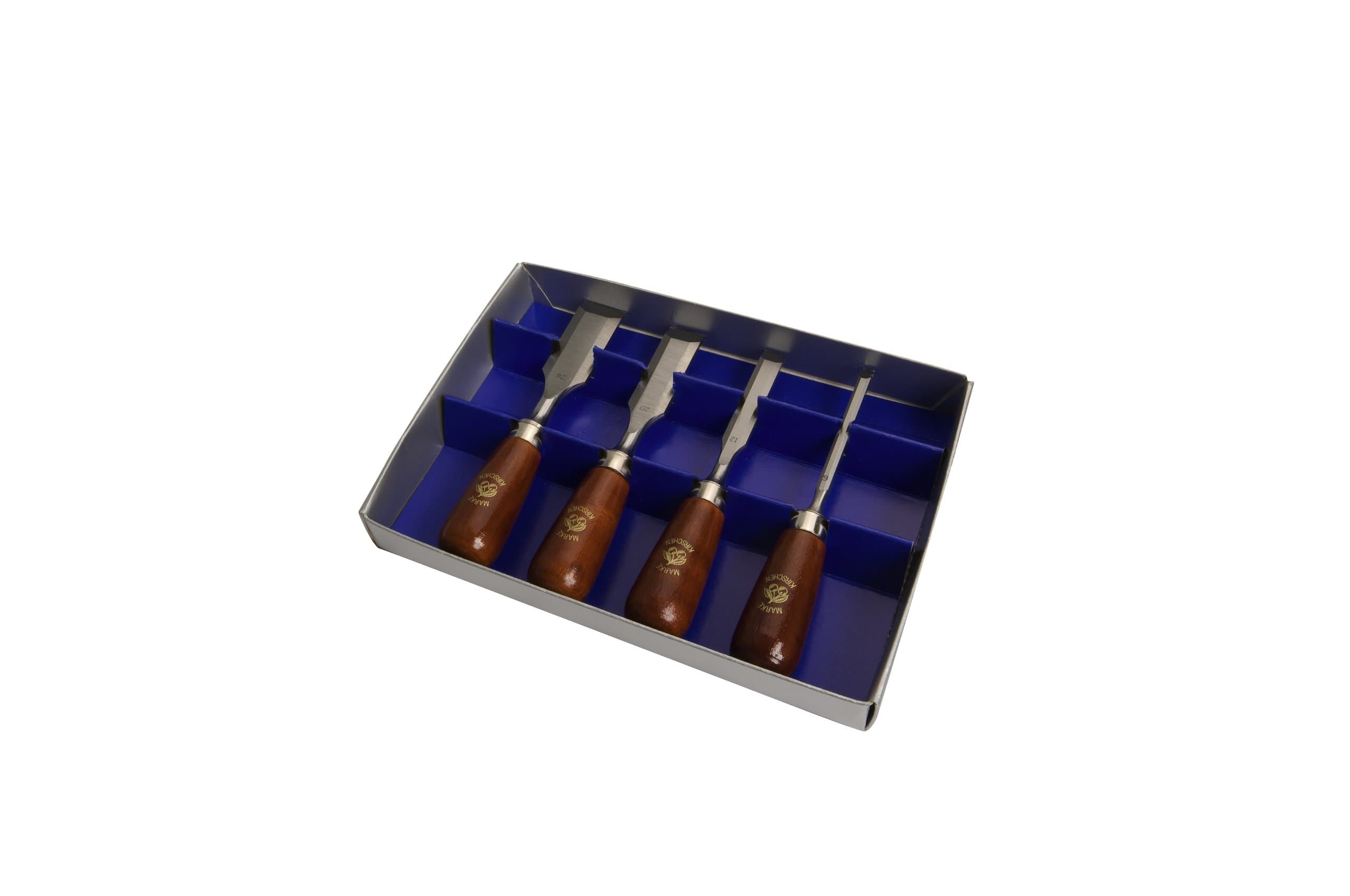 1156000 Butt Chisel Set, Red/Silver, 4-Piece