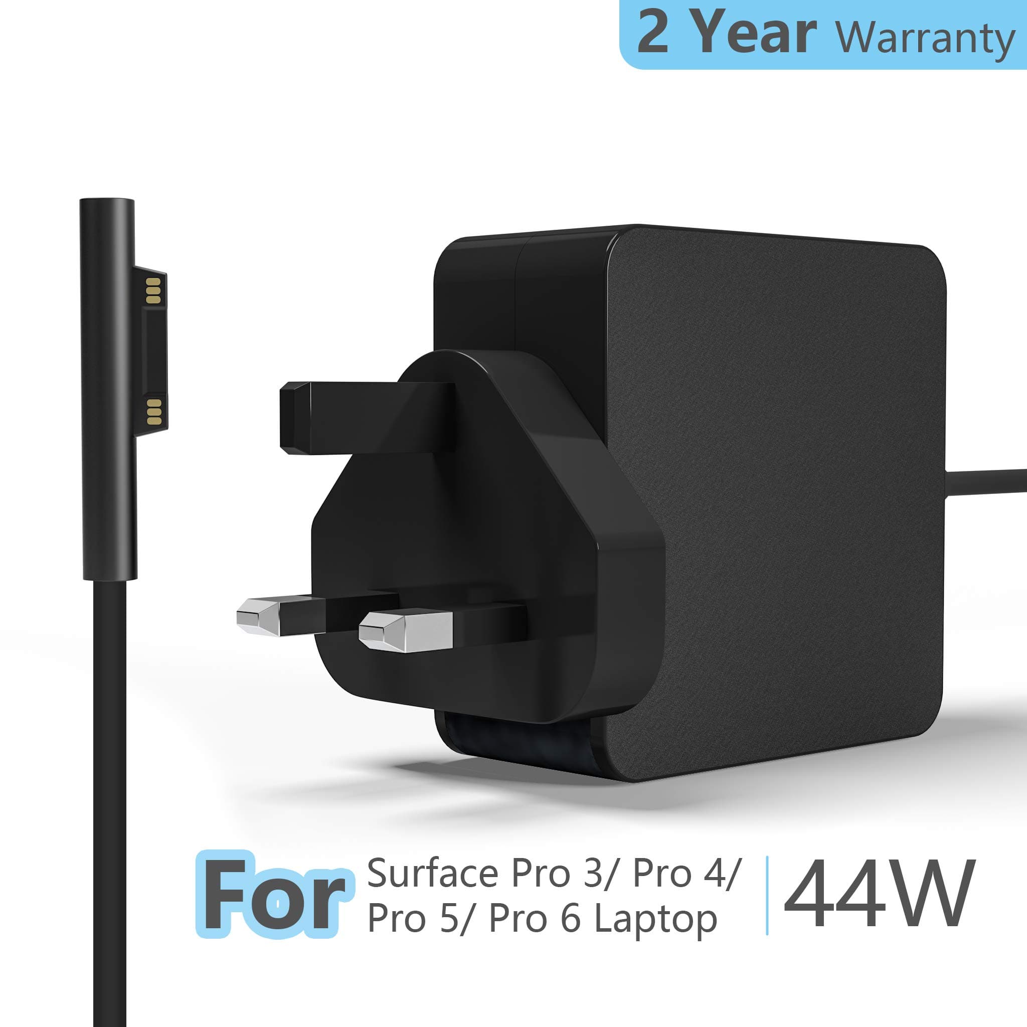 Surface Pro Charger, Surface Pro 3 / Pro4 / Pro5 / Pro6/ Pro 7 Charger, 44W 15V 2.58A Power Supply Compatible With Microsoft Surface Pro 3/Pro4 Surface Pro 5/Pro 6 Surface Laptop