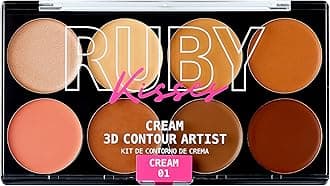Ruby Kisses 3D Contour Artist Cream Palette - RPCC01 Light Medium