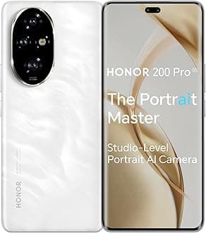 HONOR 200 Pro 5G (12GB + 512GB) | 6.78-inch AMOLED Quad-Curved Display | 50MP Triple Camera with Dual OIS | 50MP Selfie Camera | Snapdragon 8s Gen 3 | MagicOS 8.0 (Moonlight White)