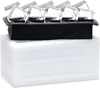 Clear Ice Cube Silicone Mold - 2 Inch Ice Cube Maker Tray，Crystal Clear Ice Cube for Whiskey and Cocktail