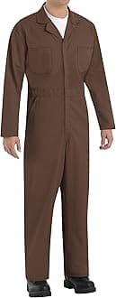 Red Kap Men's Twill Action Back Coverall, Brown, 46
