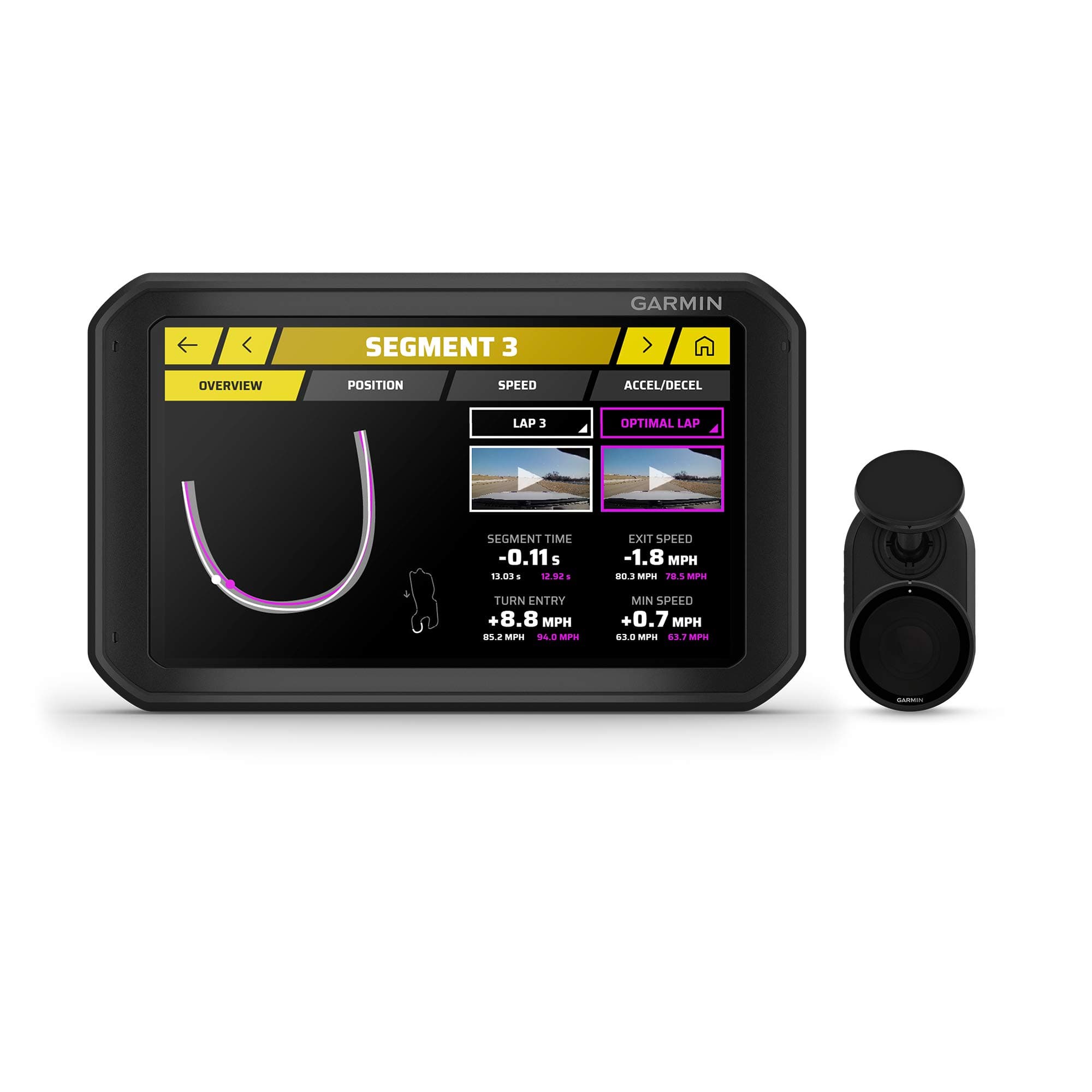 Garmin Catalyst Driving Performance Optimizer with Real Time Coaching and Instant Track Session Analysis for Motorsports and High Performance Driving (010-02345-00), Black, 7"