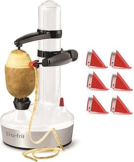 Rotato Express 2.0 + 6 Replacement Blades | Updated Model - Electric Peeler (White)