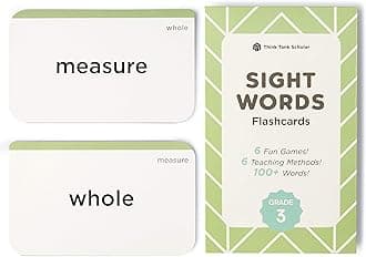 Award-Winning 3rd Grade Sight Words Flash Cards – 100+ Dolch & Fry High-Frequency Words – Build Reading Fluency & Vocabulary – Ages 7–10 – Homeschool & Classroom